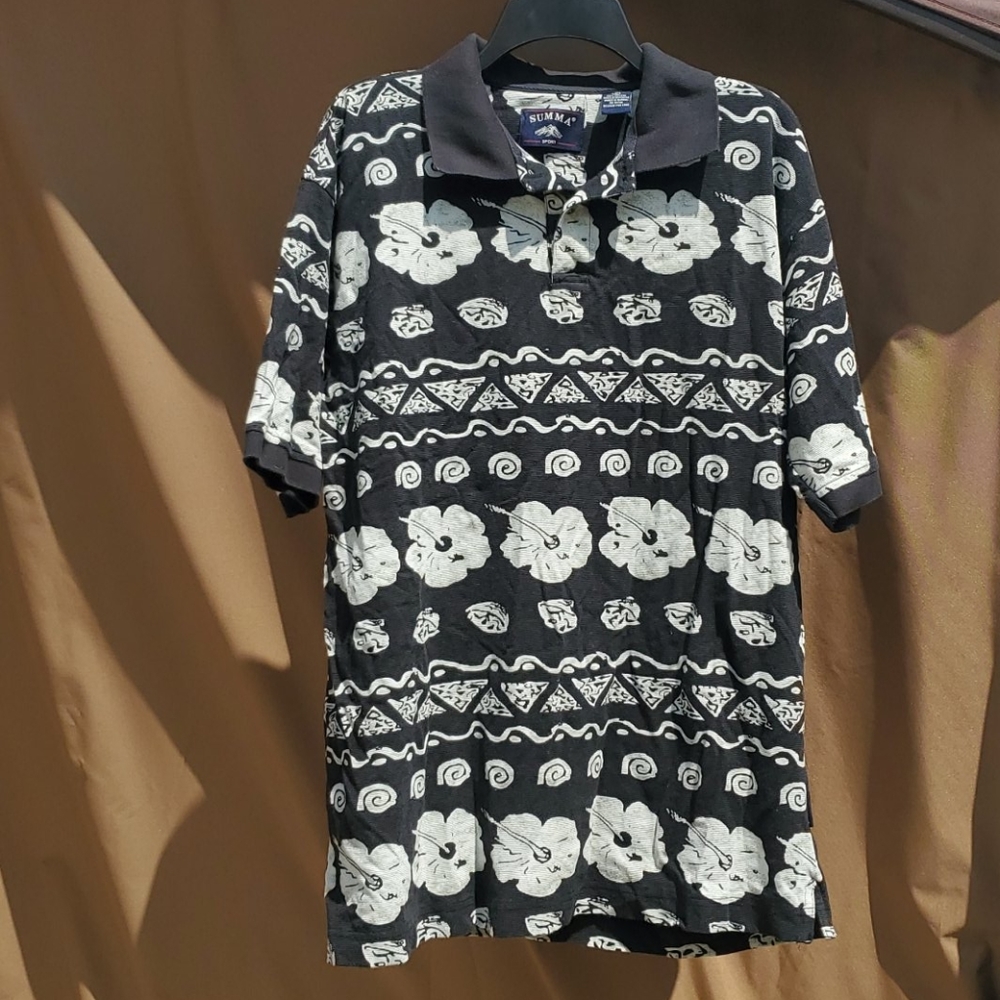 HAWAIIN SHORT SLEEVE POLO IN SIZE LARGE - Picture 4 of 7